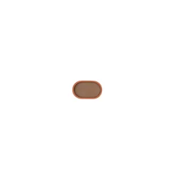 Beige Oval No.01 Plato Tablett von Defne Koz für Uniqka