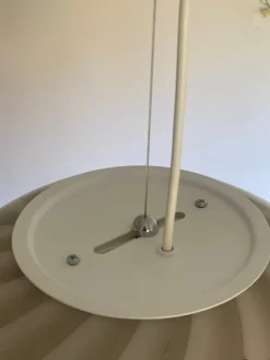 Beige & Weiße Sphere Hängelampe aus Muranoglas von Simoeng
