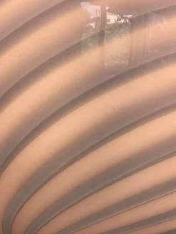 Beige & Weiße Sphere Hängelampe aus Muranoglas von Simoeng
