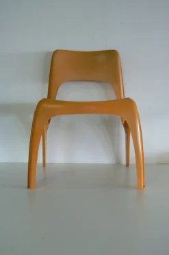 Beistellstuhl von Preben Fabricius für Interplast, 1970er