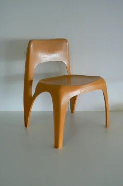 Beistellstuhl von Preben Fabricius für Interplast, 1970er