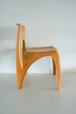 Beistellstuhl von Preben Fabricius für Interplast, 1970er