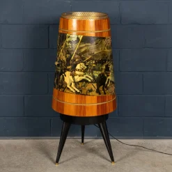 Beleuchteter italienischer Vintage Barschrank von Aldo Tura, 1960