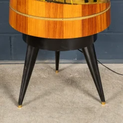 Beleuchteter italienischer Vintage Barschrank von Aldo Tura, 1960