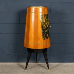 Beleuchteter italienischer Vintage Barschrank von Aldo Tura, 1960