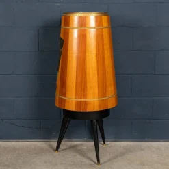 Beleuchteter italienischer Vintage Barschrank von Aldo Tura, 1960