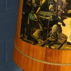 Beleuchteter italienischer Vintage Barschrank von Aldo Tura, 1960