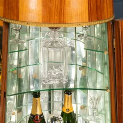Beleuchteter italienischer Vintage Barschrank von Aldo Tura, 1960