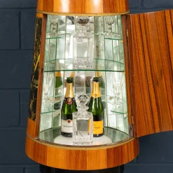Beleuchteter italienischer Vintage Barschrank von Aldo Tura, 1960