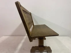 Belgische Vintage Bank aus Eiche von De Puydt, 1960er