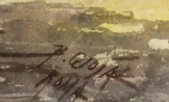 Belisario Gioja, The Romantic Walk, 19. Jahrhundert, Aquarell, gerahmt