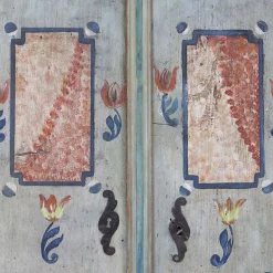Bemalter Volkskunst Hochzeitsschrank, 1794
