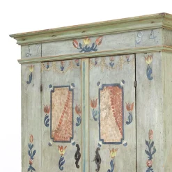Bemalter Volkskunst Hochzeitsschrank, 1794