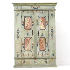 Bemalter Volkskunst Hochzeitsschrank, 1794