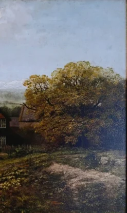 Bemaltes Gemälde von Roger Osborn, 1860, gerahmt