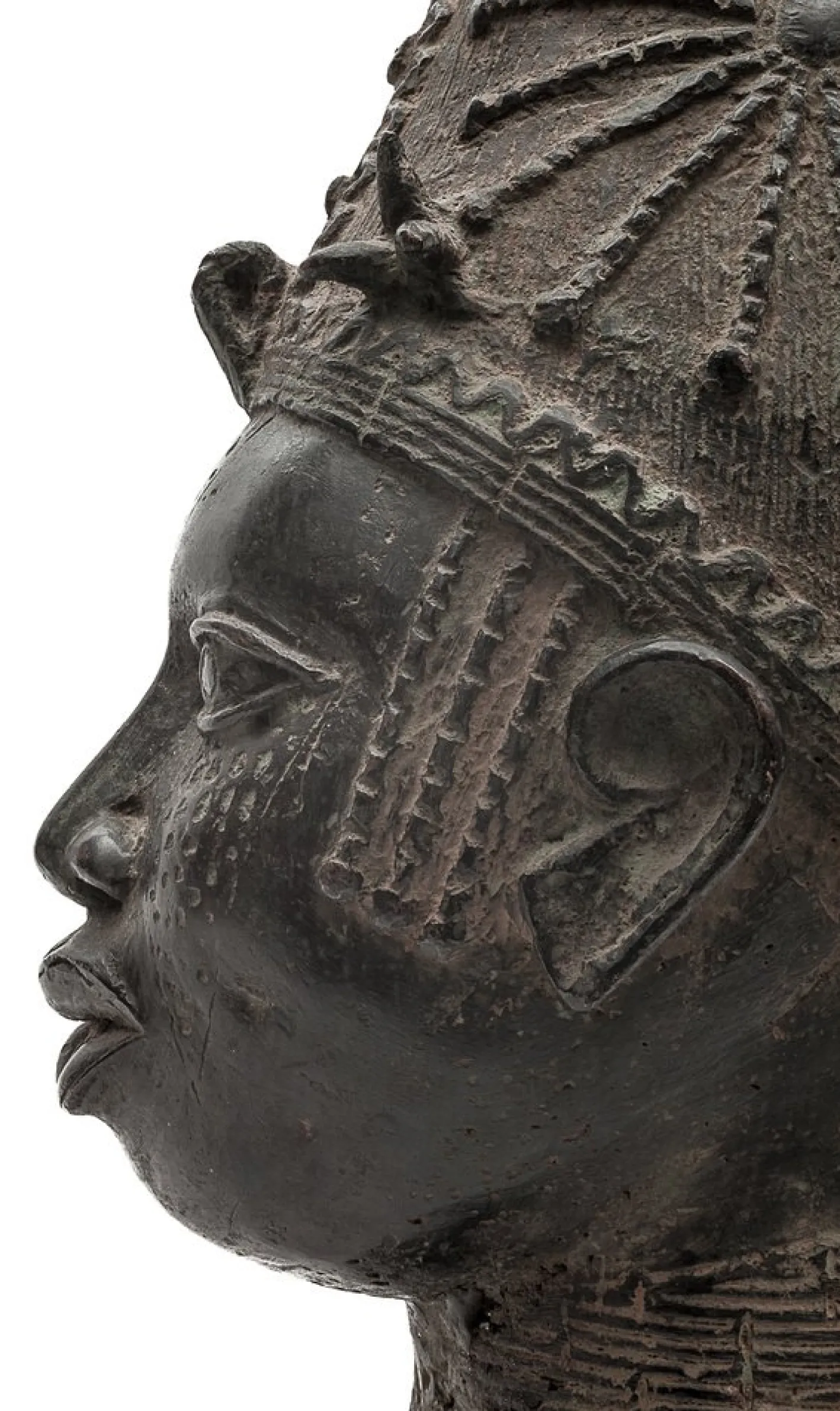 Benin Künstler, Kopf der Königin Iyoba, 1930, Bronze