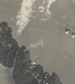 Berg, 1930er, Schwarz-Weiß-Fotografie, gerahmt