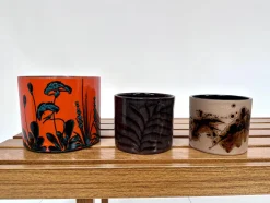 Übertöpfe oder Pflanzgefäße aus Keramik von Scheurich & Marei, Deutschland 1960er, 3er Set
