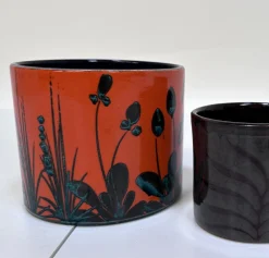 Übertöpfe oder Pflanzgefäße aus Keramik von Scheurich & Marei, Deutschland 1960er, 3er Set