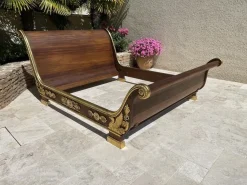 Bett im Empire-Stil aus Mahagoni