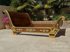 Bett im Empire-Stil aus Mahagoni