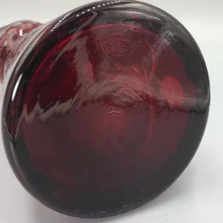 Böhmische Karaffe, 20. Jh. mit geschliffenen Rubingläsern von Unbekannt, 1920er, 5er Set