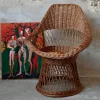 Böhmischer Rattan Kindersessel