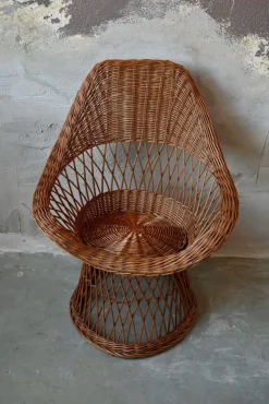 Böhmischer Rattan Kindersessel