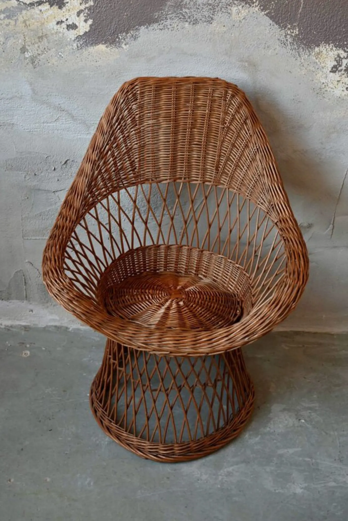 Böhmischer Rattan Kindersessel