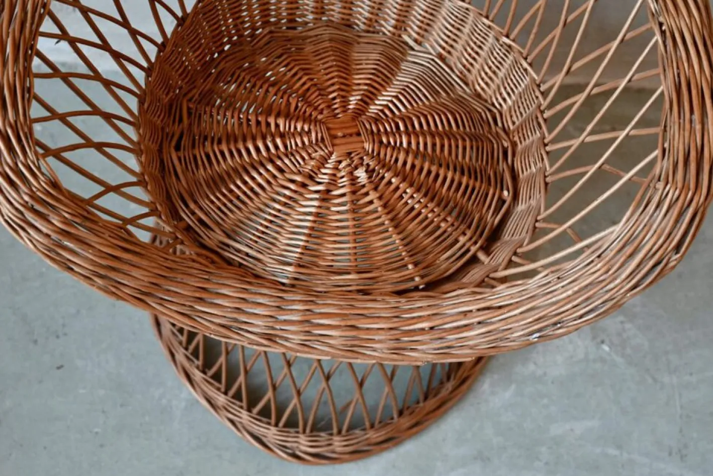 Böhmischer Rattan Kindersessel