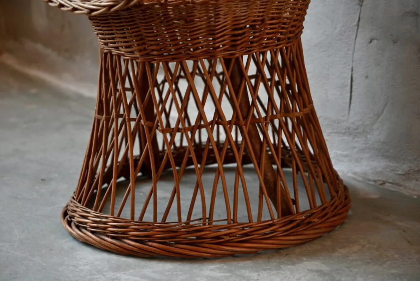 Böhmischer Rattan Kindersessel
