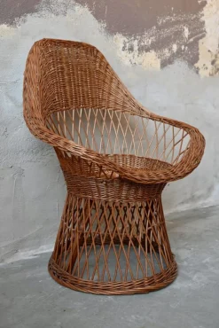 Böhmischer Rattan Kindersessel