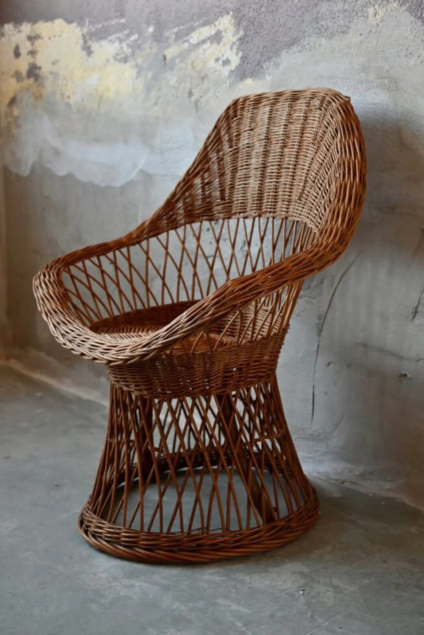 Böhmischer Rattan Kindersessel