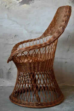 Böhmischer Rattan Kindersessel