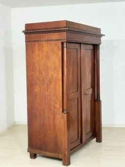 Biedermeier Kleiderschrank aus Mahagoni und Kiefer, 1880
