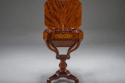 Biedermeier Nähtisch aus Mahagoni, 1850