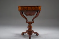 Biedermeier Nähtisch aus Mahagoni, 1850
