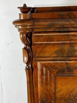 Biedermeier Sekretär aus Eiche & Mahagoni, 1860er