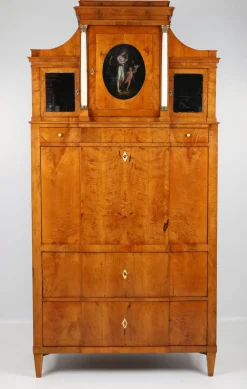 Biedermeier Sekretär in Pearwood, Braunschweig, 1820er Jahre