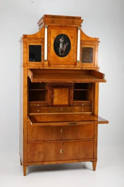 Biedermeier Sekretär in Pearwood, Braunschweig, 1820er Jahre