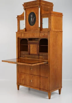 Biedermeier Sekretär in Pearwood, Braunschweig, 1820er Jahre
