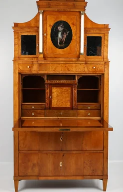 Biedermeier Sekretär in Pearwood, Braunschweig, 1820er Jahre