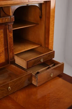Biedermeier Sekretär in Pearwood, Braunschweig, 1820er Jahre