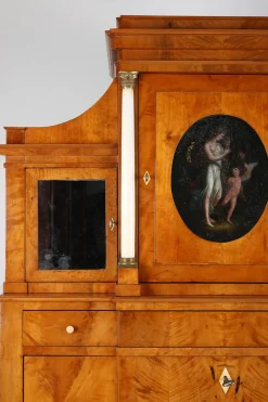Biedermeier Sekretär in Pearwood, Braunschweig, 1820er Jahre