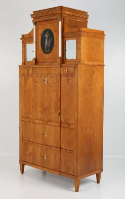 Biedermeier Sekretär in Pearwood, Braunschweig, 1820er Jahre