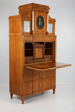 Biedermeier Sekretär in Pearwood, Braunschweig, 1820er Jahre