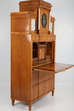 Biedermeier Sekretär in Pearwood, Braunschweig, 1820er Jahre