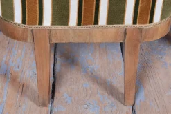 Biedermeier Sitzgarnitur aus Nussholz, 1830er, 3er Set
