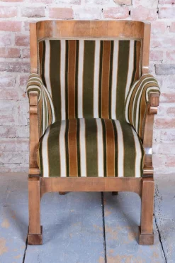 Biedermeier Sitzgarnitur aus Nussholz, 1830er, 3er Set