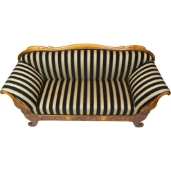 Biedermeier Sofa aus Nussholz, Frühes 19. Jh.
